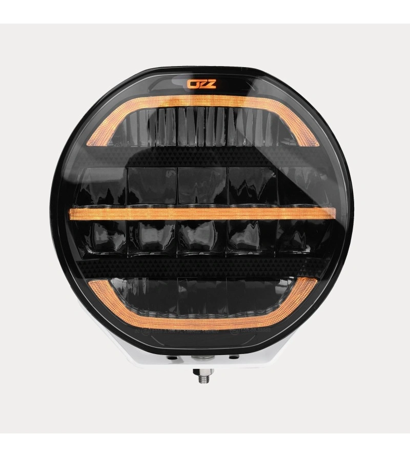 LED fjernlys 7" OZZ XR2 P7 7" 17.8 cm White Edition - hvit/sotet linse – posisjonslys hvit/amber │ Ekstralys rund – bilde 5