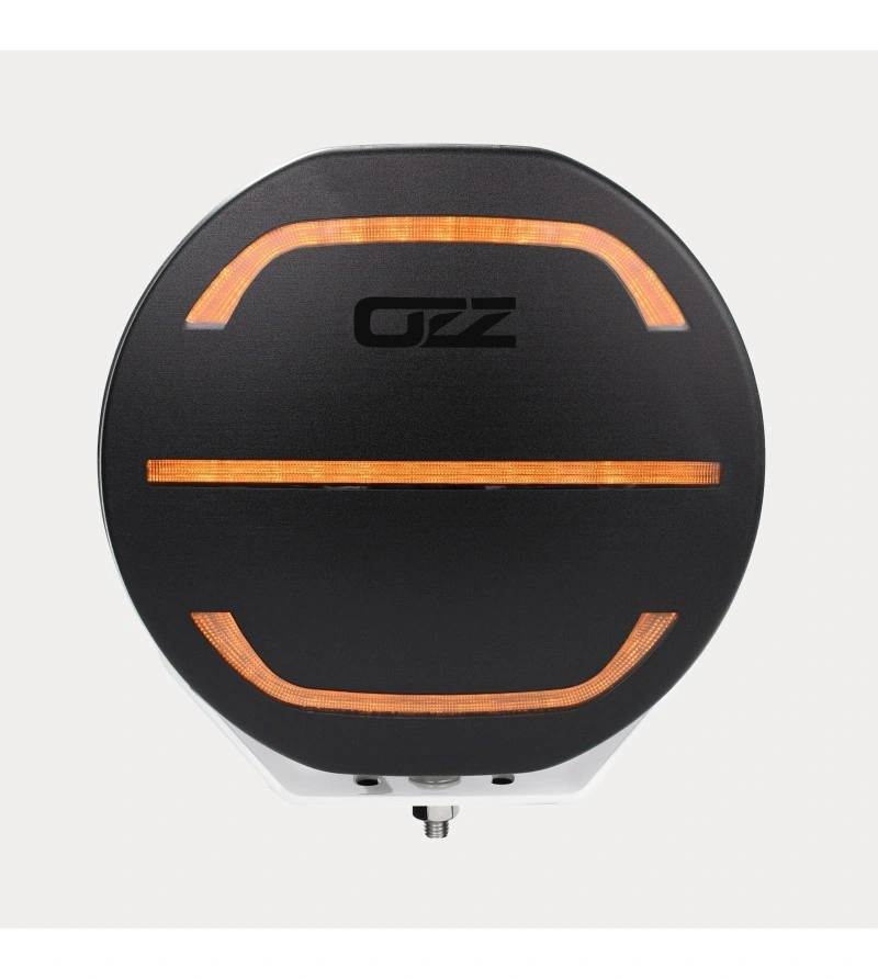 LED fjernlys 7" OZZ XR2 P7 7" 17.8 cm White Edition - hvit/sotet linse – posisjonslys hvit/amber │ Ekstralys rund – bilde 6