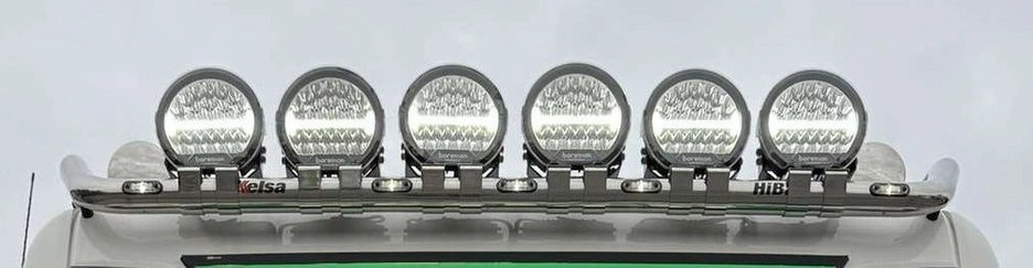 LED fjernlys 9" Boreman Accelerator LED Ekstralys – 4-i-1 funksjon, hvit/oransje posisjonslys og strobefunksjon │ Ekstralys rund - 10 000 Lumen med parklys ECE-godkjent (R10/R112/R7) Image 12