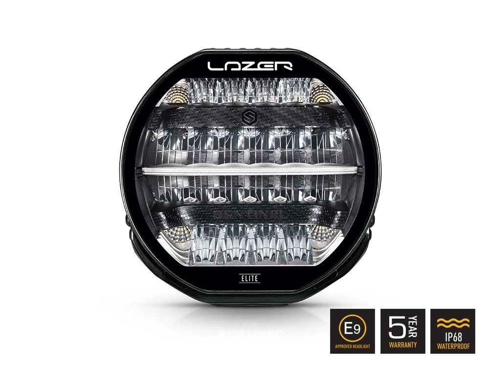 LED fjernlys 9" Lazer Sentinel 9" Elite │ Ekstralys rund (R112, E-merket, 15 232 lm) – bilde 3