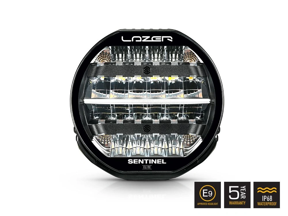 LED fjernlys 9" Lazer Sentinel 9" Elite Gen2 │ Ekstralys rund (15 232 lm, 742 m @ 1 lux, R112/R148) Image 2