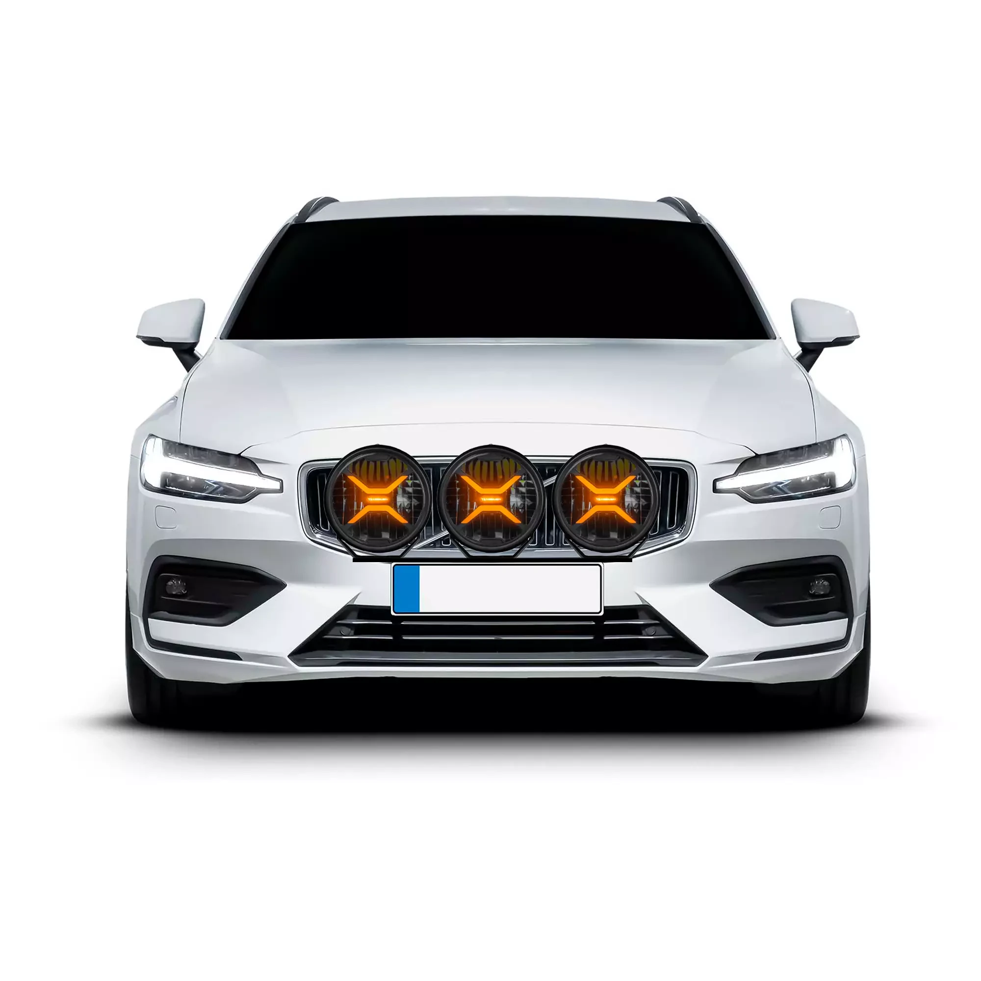 LED fjernlys 9" Luminalights Rebellion 9+ │ Ekstralys rund - 180W White Amber med Parklys E-merket – bilde 10