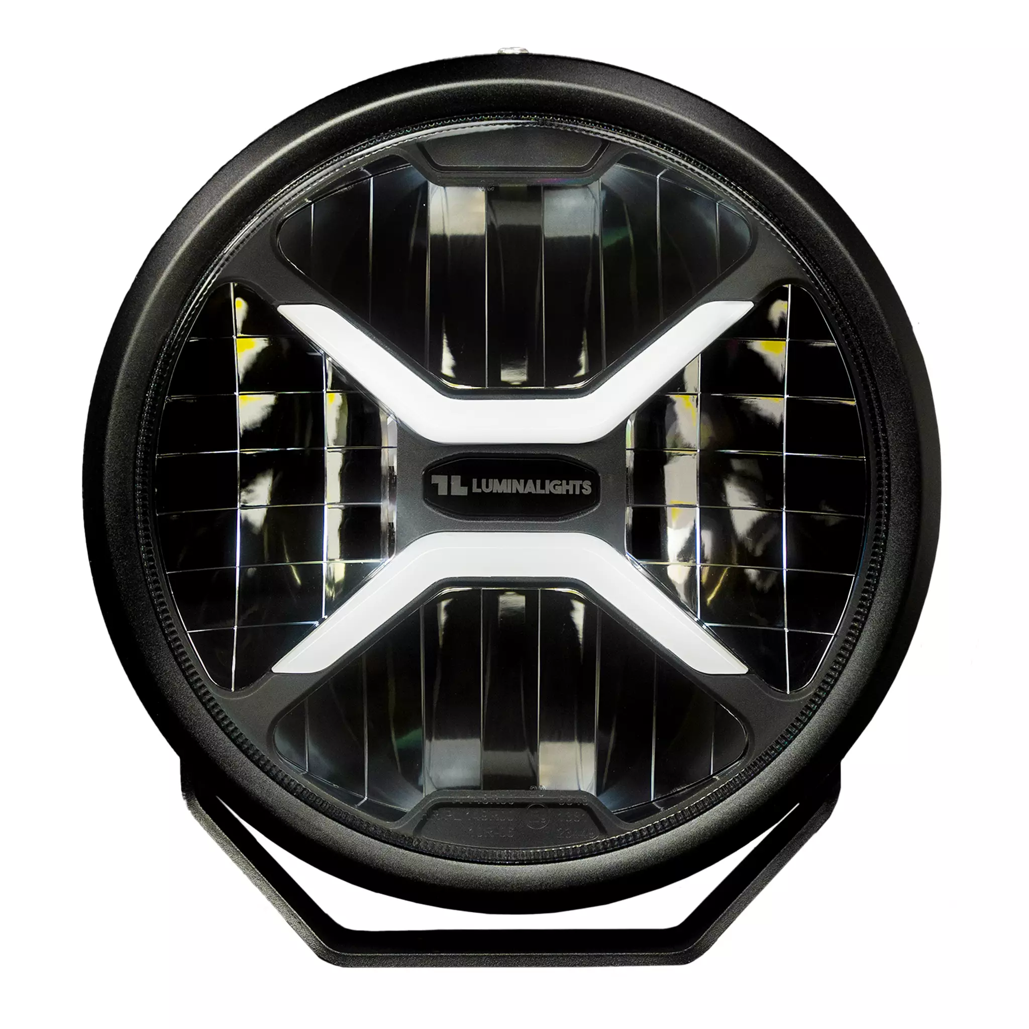 LED fjernlys 9" Luminalights Rebellion 9+ │ Ekstralys rund - 180W White Amber med Parklys E-merket – bilde 2