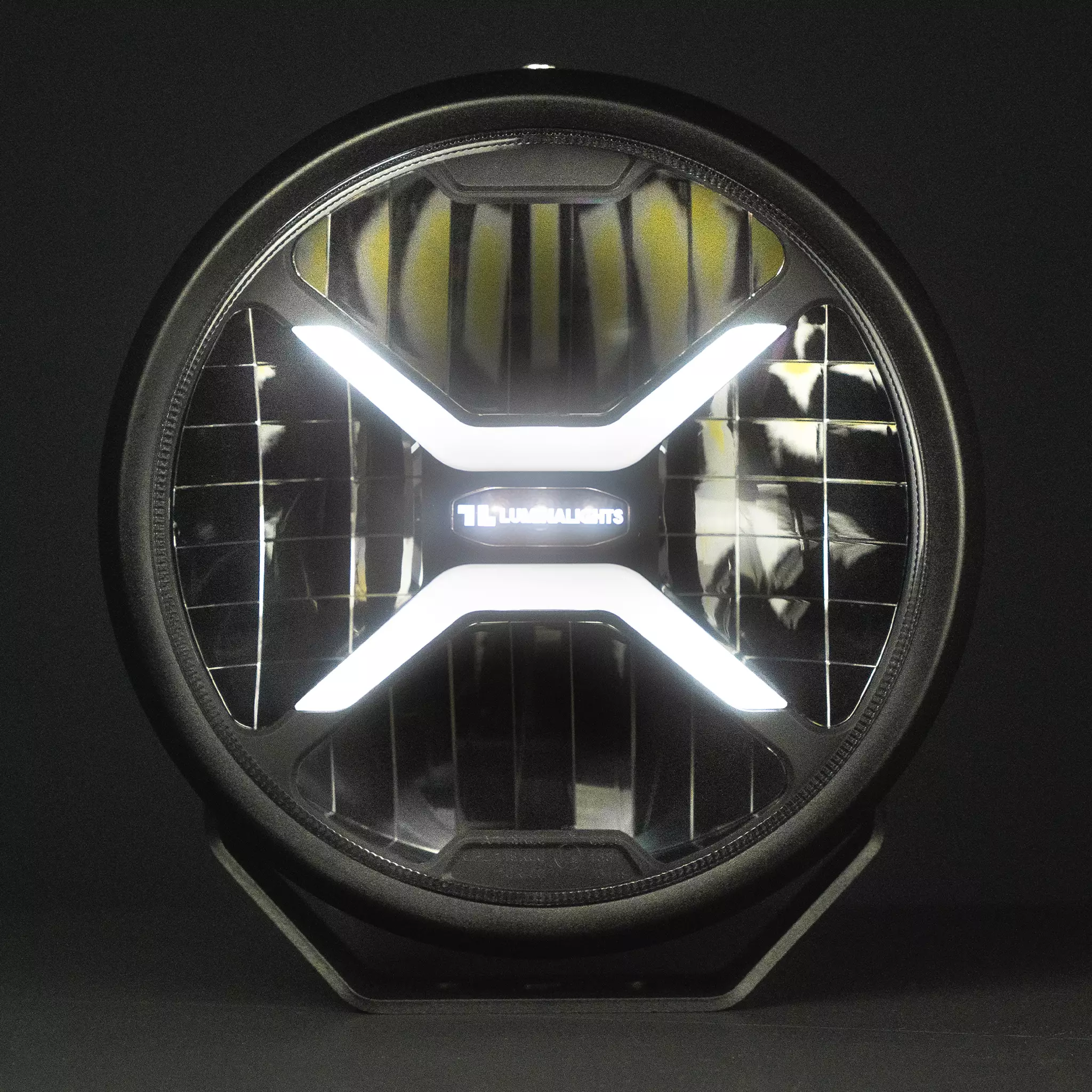 LED fjernlys 9" Luminalights Rebellion 9+ │ Ekstralys rund - 180W White Amber med Parklys E-merket – bilde 7