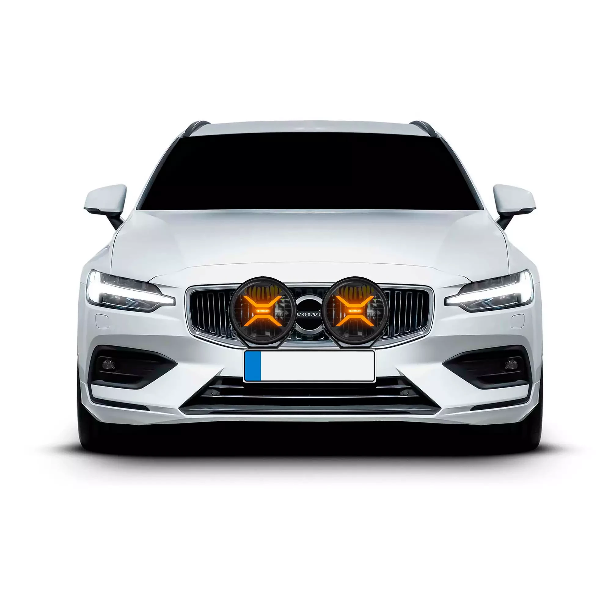 LED fjernlys 9" Luminalights Rebellion 9+ │ Ekstralys rund - 180W White Amber med Parklys E-merket – bilde 9