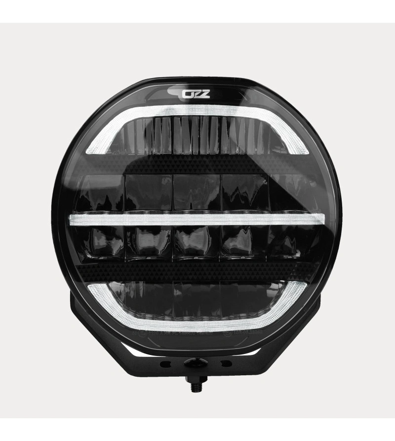 LED fjernlys 9" OZZ XR2 P9 8.7" 22 cm White Edition - hvit/sotet linse – posisjonslys hvit/amber │ Ekstralys rund Image 21