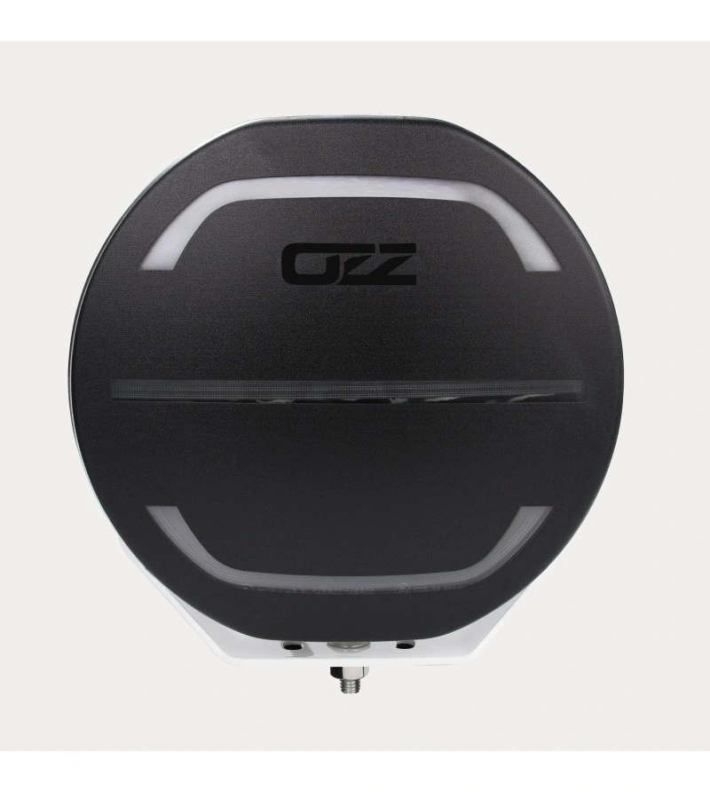 LED fjernlys 9" OZZ XR2 P9 8.7" 22 cm White Edition - hvit/sotet linse – posisjonslys hvit/amber │ Ekstralys rund Image 7