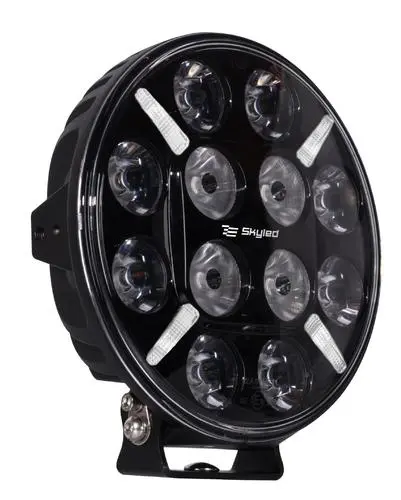 LED fjernlys 9" SkyLED Jupiter 9x 120W med parklys Image 1