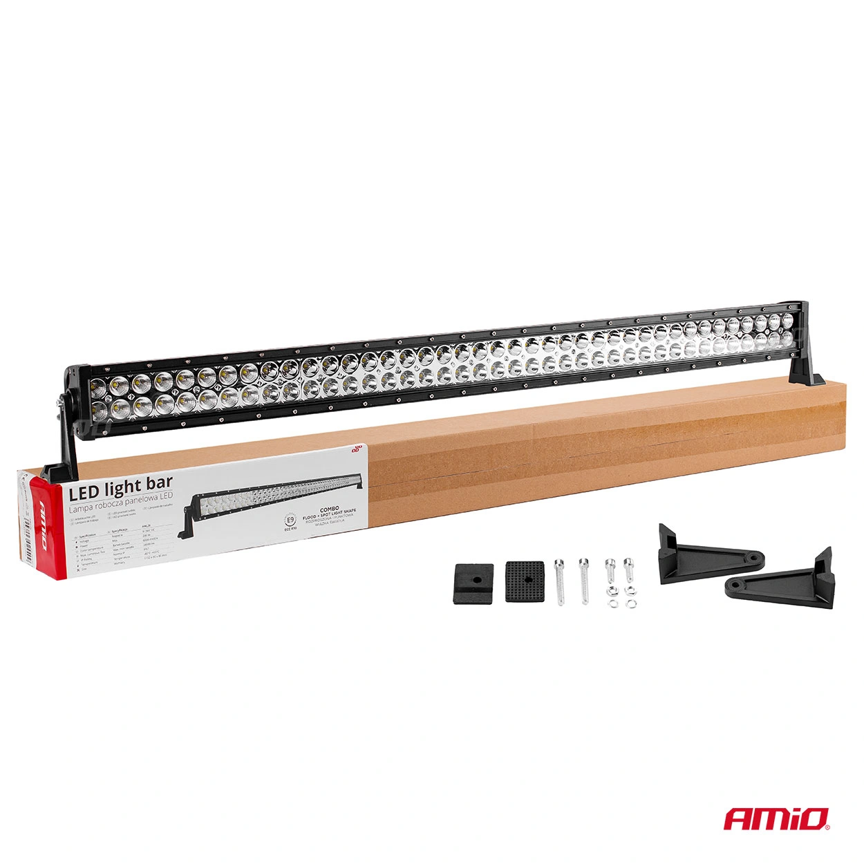 LED fjernlys AMiO AWL26 │ 113 cm │ 24000 lm │ 9–36V (12V/24V) │ combo lysbilde │ E9 ECE R10 – bilde 11