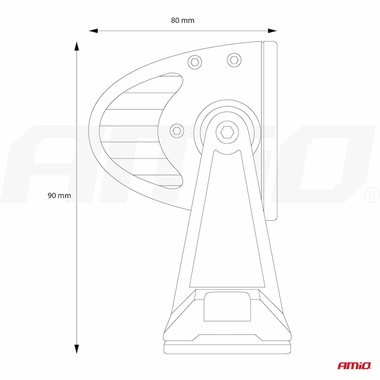 LED fjernlys AMiO AWL26 │ 113 cm │ 24000 lm │ 9–36V (12V/24V) │ combo lysbilde │ E9 ECE R10 – bilde 13