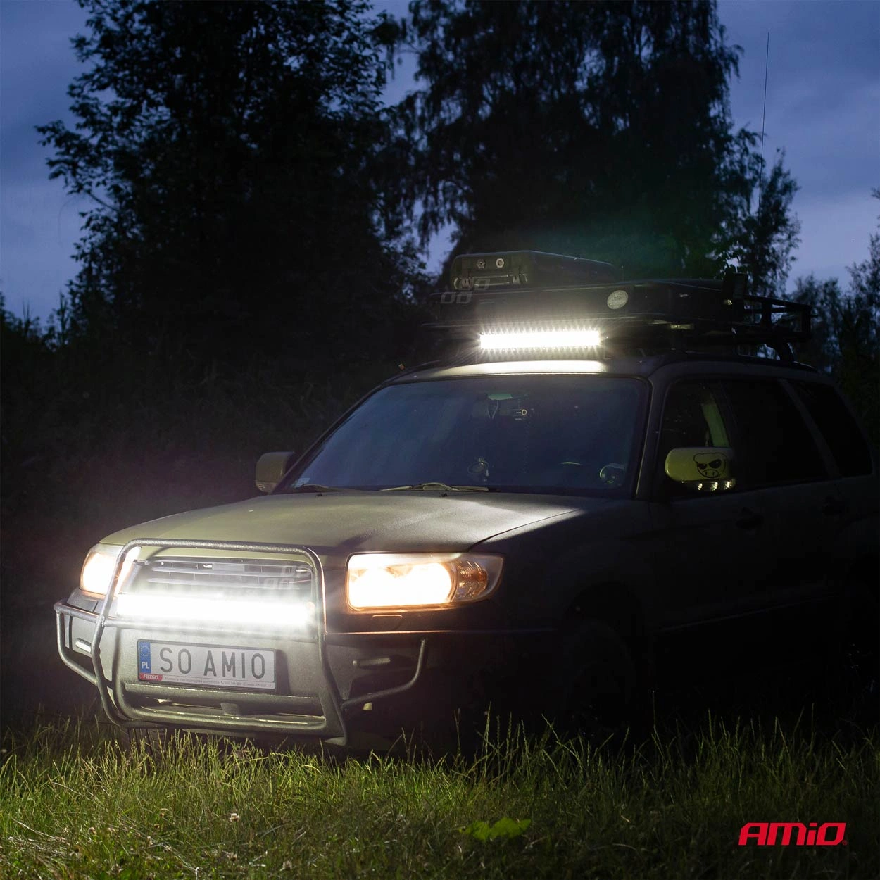 LED fjernlys AMiO AWL26 │ 113 cm │ 24000 lm │ 9–36V (12V/24V) │ combo lysbilde │ E9 ECE R10 – bilde 5