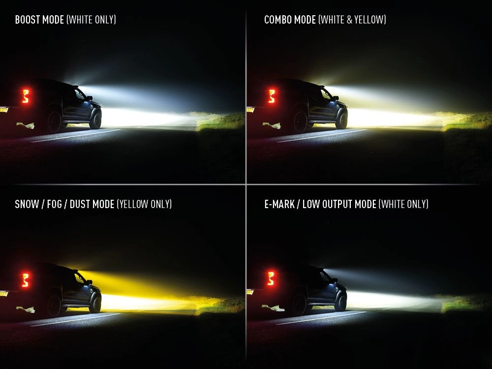 LED fjernlys Lazer Linear 18 Elite+ 20,5" 52 cm │ White/Yellow Driving Fog Combo inkl. ledningssett – bilde 5