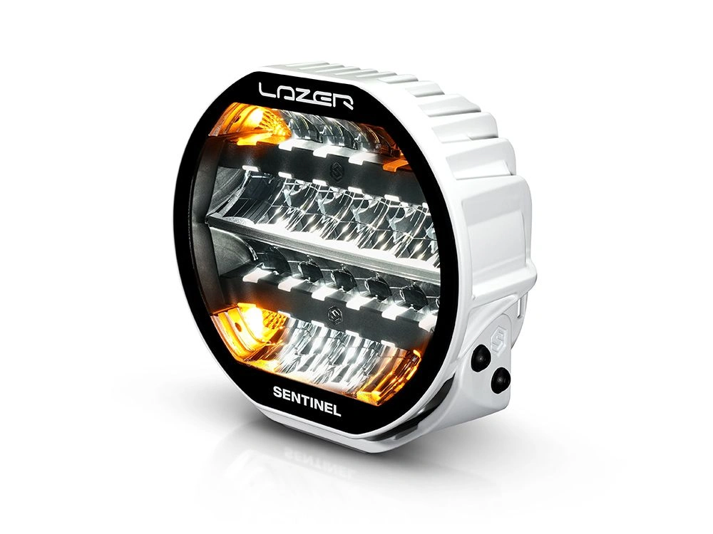 LED fjernlys Lazer Sentinel 9 Highline Gen2 9" LED ekstralys – hvit, posisjonslys hvit/amber, med varsellys – bilde 4