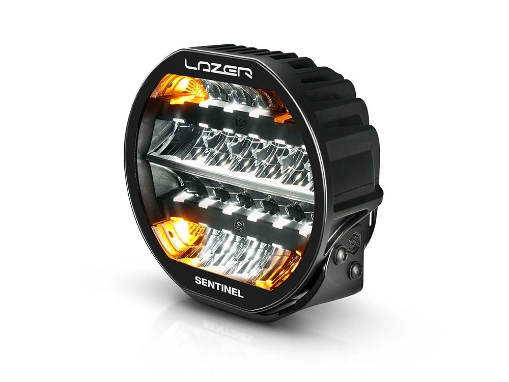 LED fjernlys Lazer Sentinel 9 Highline Gen2 9" LED ekstralys – Sort, posisjonslys hvit/amber, med varsellys – bilde 4