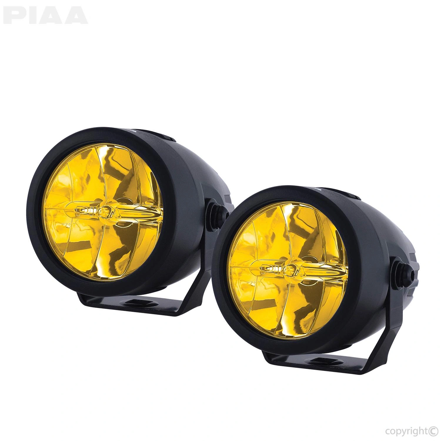 LED fjernlys PIAA LP 270 ION Yellow ekstralys sett 2.9" (70 mm) │ gult lys (2500K) │ Driving beam - sett 2 stk