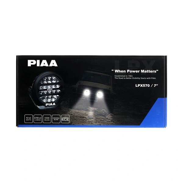 LED fjernlys PIAA LPX 570 – 7,2" LED Ekstralys med hvitt posisjonslys – komplett sett – bilde 10