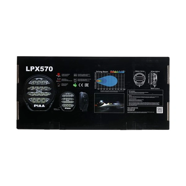 LED fjernlys PIAA LPX 570 – 7,2" LED Ekstralys med hvitt posisjonslys – komplett sett – bilde 11