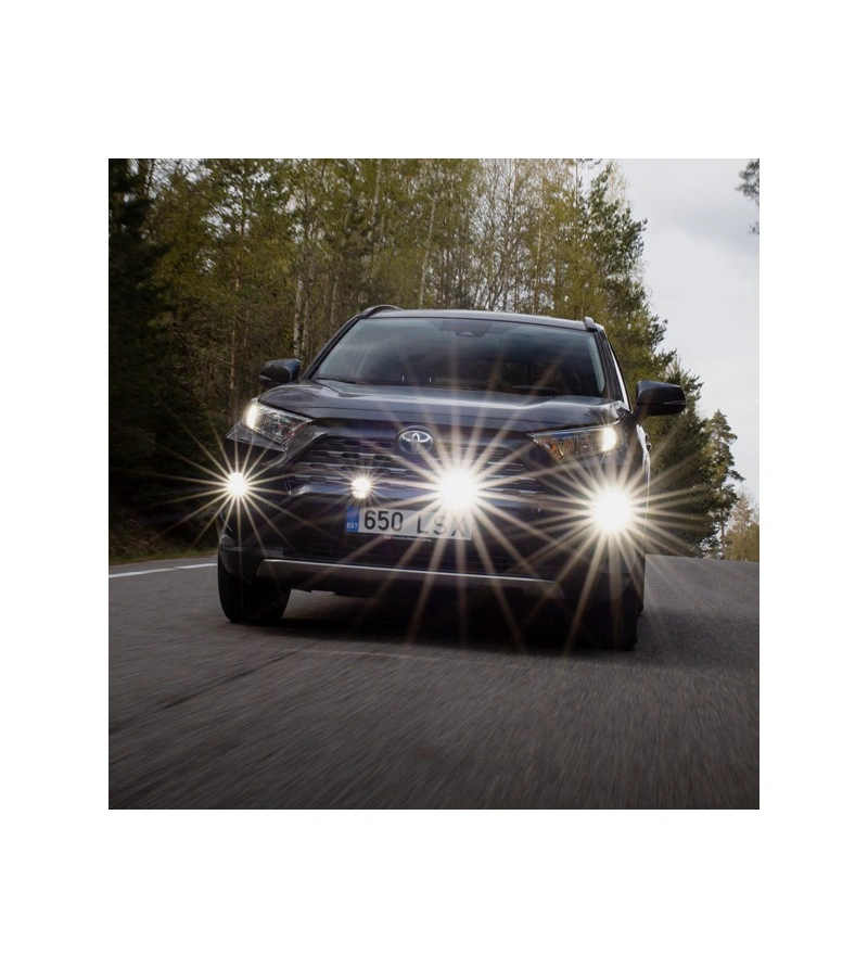 LED fjernlys / tåkelys PIAA LPW 530 ekstralys sett 4" (101 mm) │ hvit/gul (2500K/6000K) │ Driving Fog Combo │ inkl. steinsprutdeksel – bilde 13