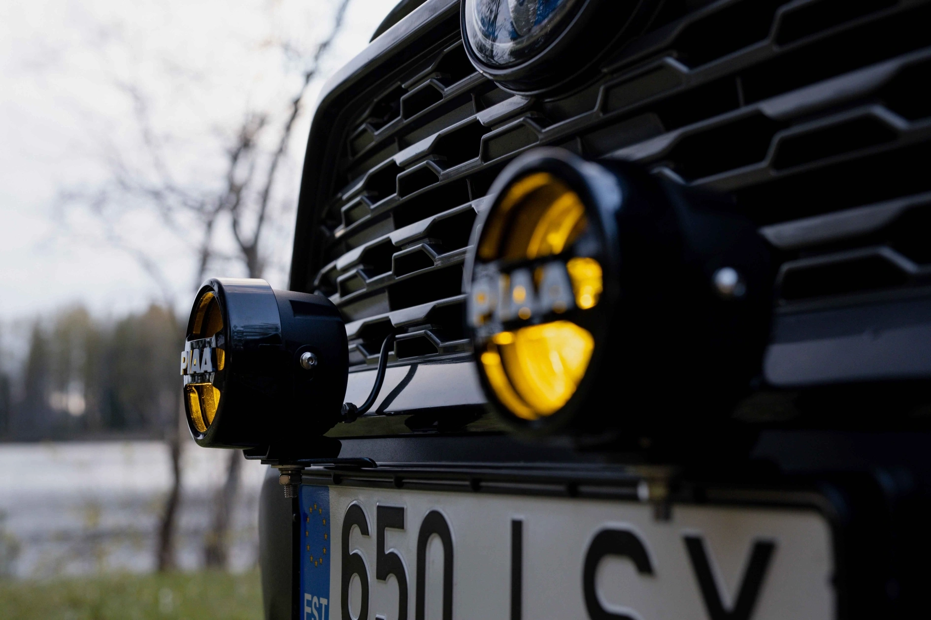 LED fjernlys / tåkelys PIAA LPW 530 ekstralys sett 4" (101 mm) │ hvit/gul (2500K/6000K) │ Driving Fog Combo │ inkl. steinsprutdeksel – bilde 14