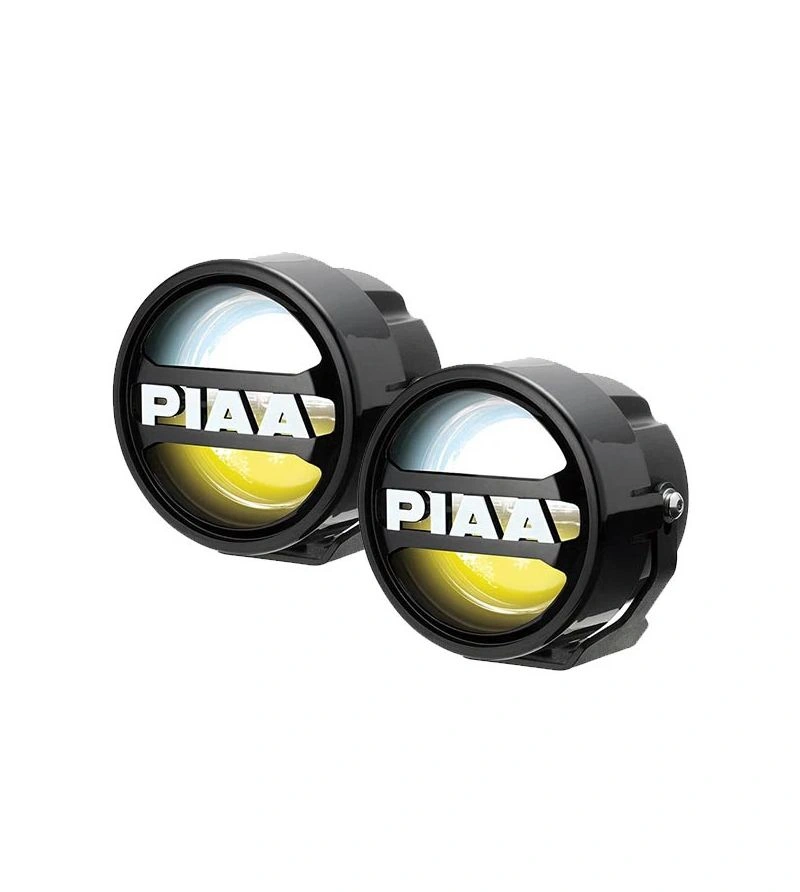 LED fjernlys / tåkelys PIAA LPW 530 ekstralys sett 4" (101 mm) │ hvit/gul (2500K/6000K) │ Driving Fog Combo │ inkl. steinsprutdeksel – bilde 3
