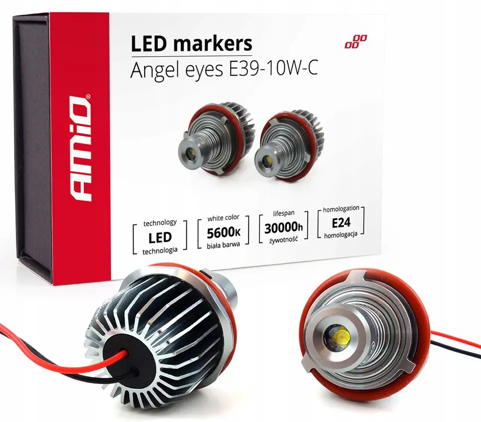 LED pære BMW Angel Eyes 10W SuperCree® 5600K - sett 2 stk. Image 1
