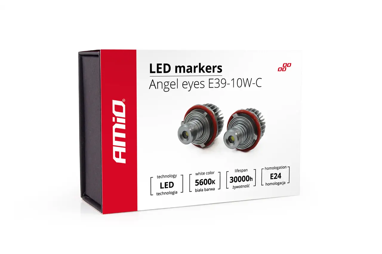LED pære BMW Angel Eyes 10W SuperCree® 5600K - sett 2 stk. Image 5