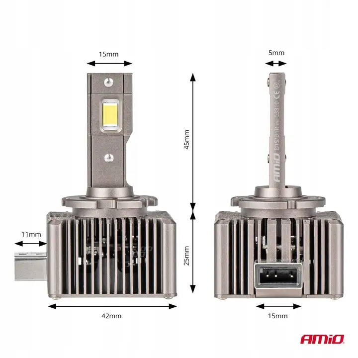 LED Pære D1S / D1R XD 6500K  | Canbus 8600 LM - sett 2 stk. Image 4
