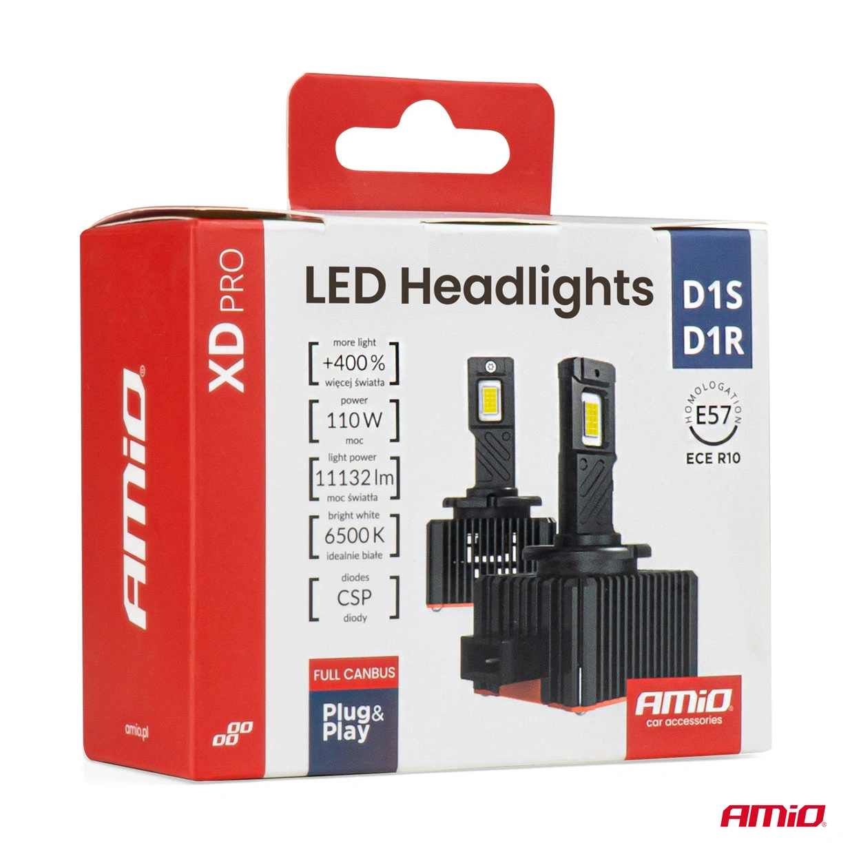 LED Pære D1S D1R XD PRO +400% 6500K | Full Canbus 11 132 LM - sett 2 stk. – bilde 9