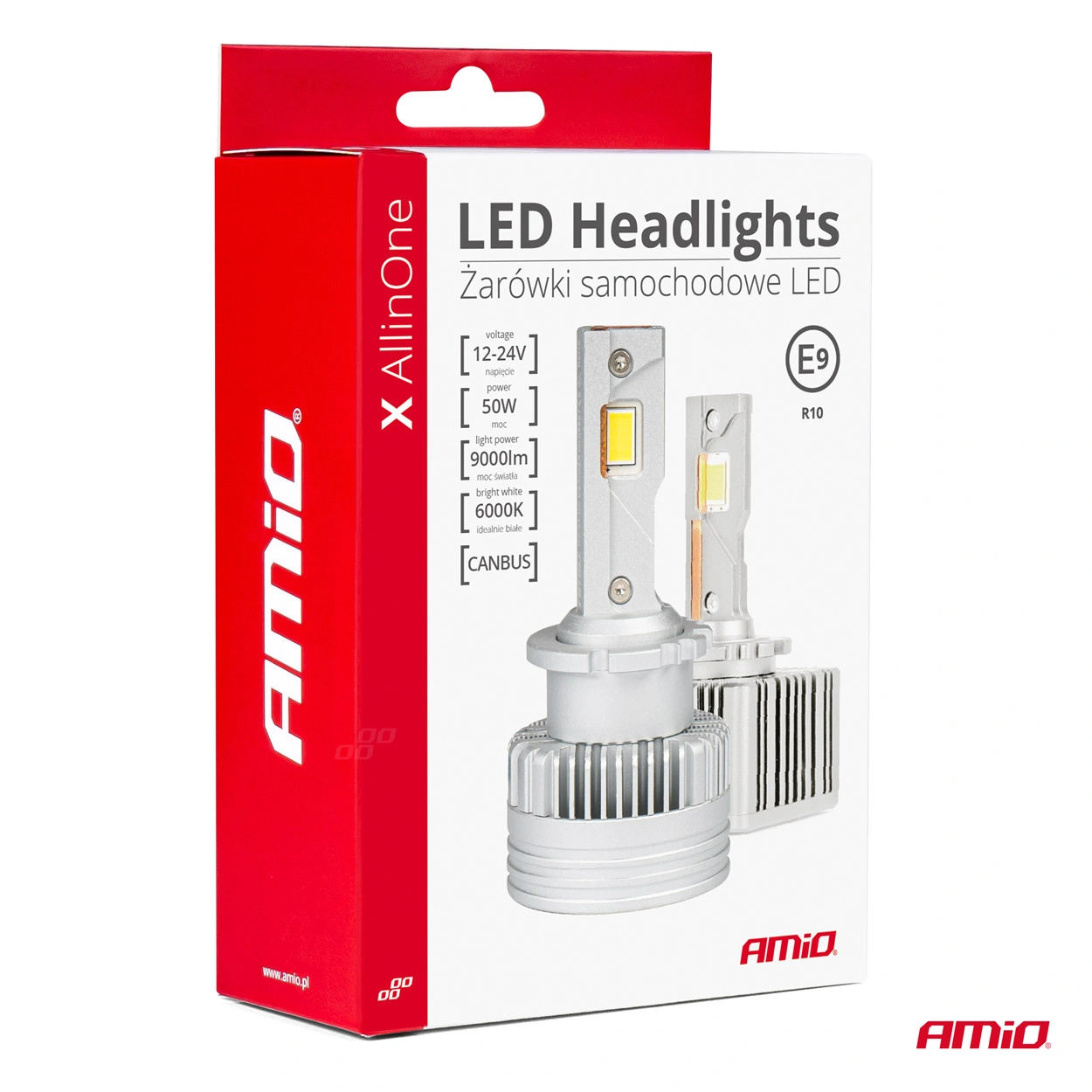 LED Pære D1S / D3S / D8S Serie X AllinOne 6000K  | Canbus 9000 LM - sett 2 stk. – bilde 9