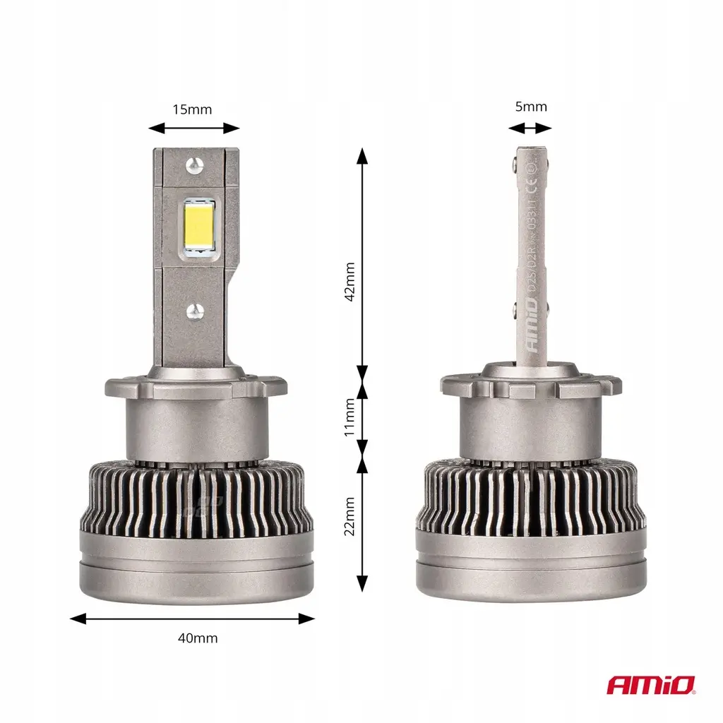 LED Pære D2S / D2R XD 6500K  | Canbus 8600 LM - sett 2 stk. Image 5