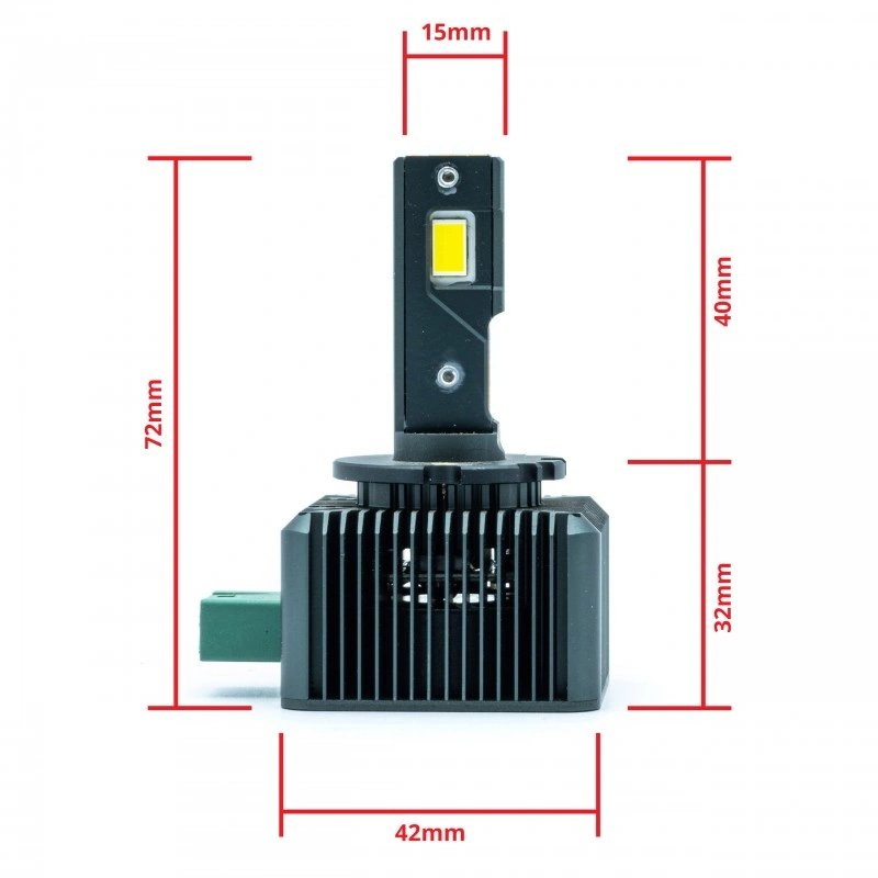 LED Pære D3S Flip Chip 6000K | Canbus 6000 LM - sett 2 stk. Image 9
