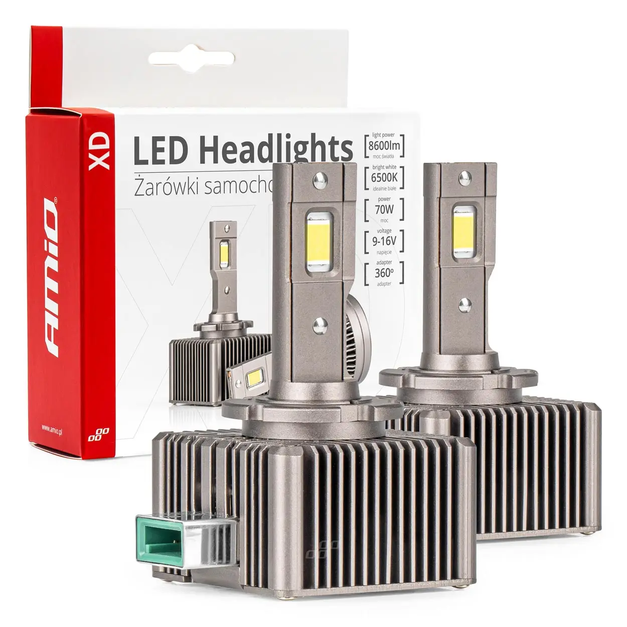 LED Pære D3S XD 6500K  | Canbus 8600 Lumen - sett 2 stk. Image 1