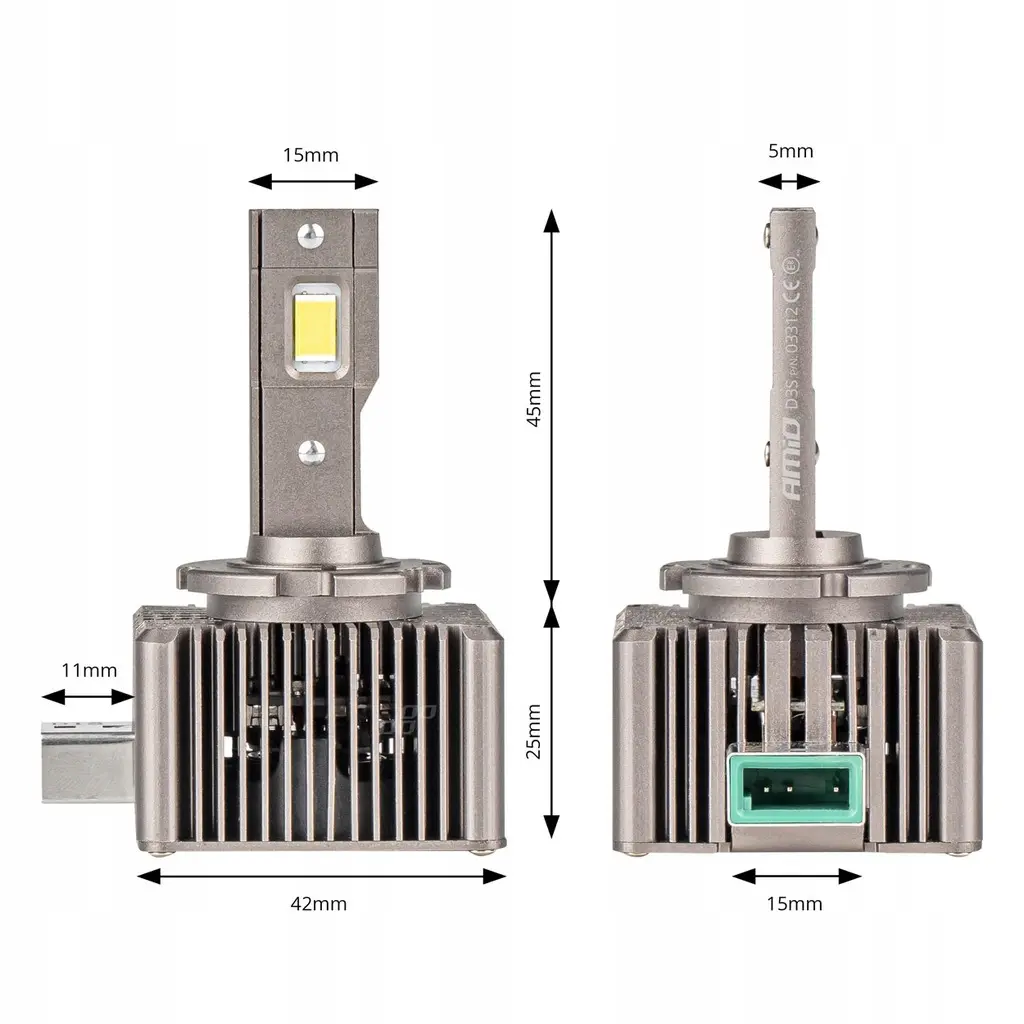 LED Pære D3S XD 6500K  | Canbus 8600 Lumen - sett 2 stk. Image 4