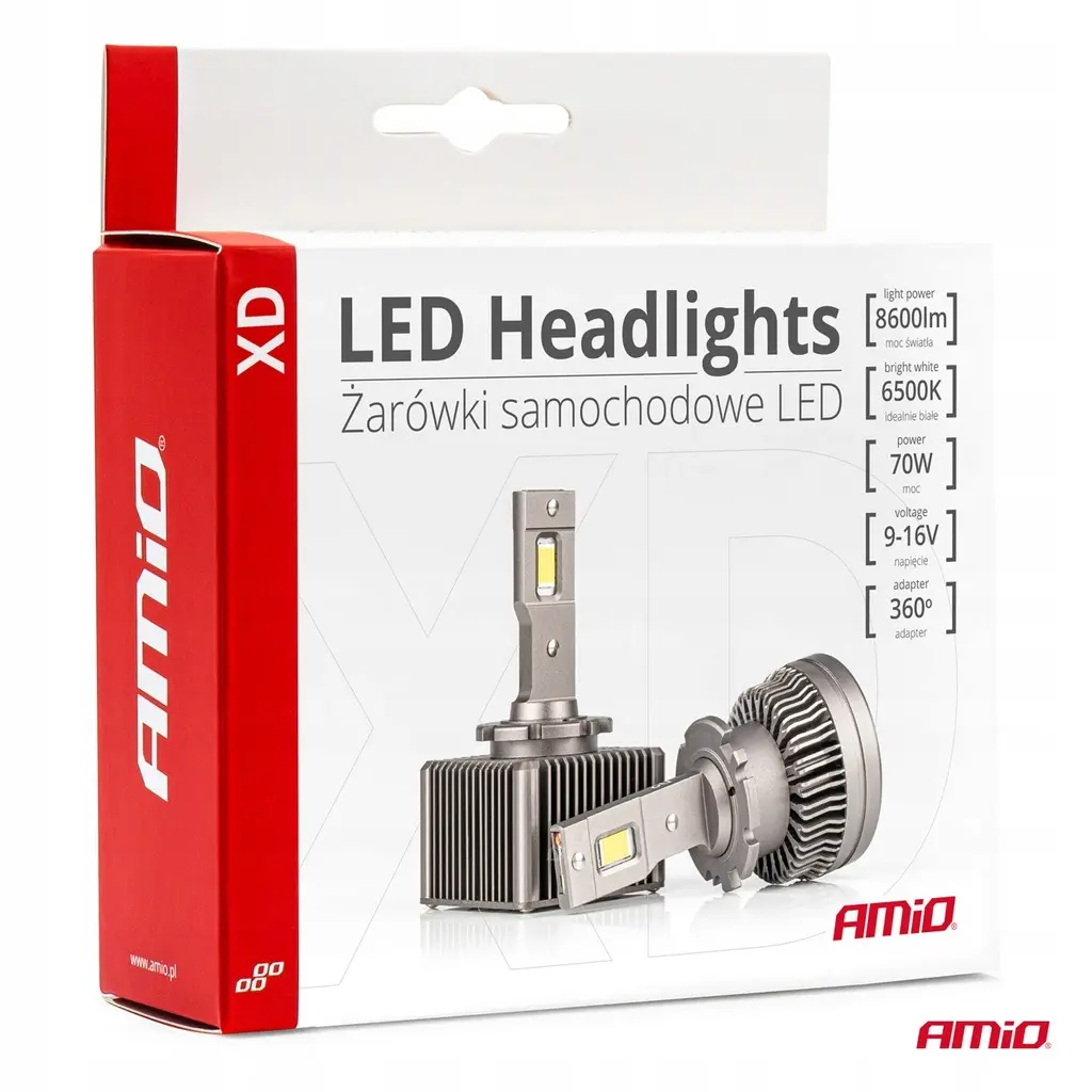 LED Pære D4S / D4R XD 6500K  | Canbus 8600 LM - sett 2 stk. – bilde 6