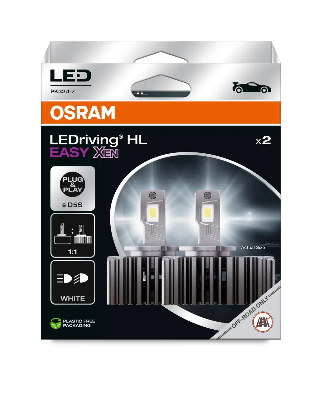 LED Pære D5S Osram LEDriving HL Easy XEN │ 5000 lm - 6500 K - sett 2 stk. – bilde 5