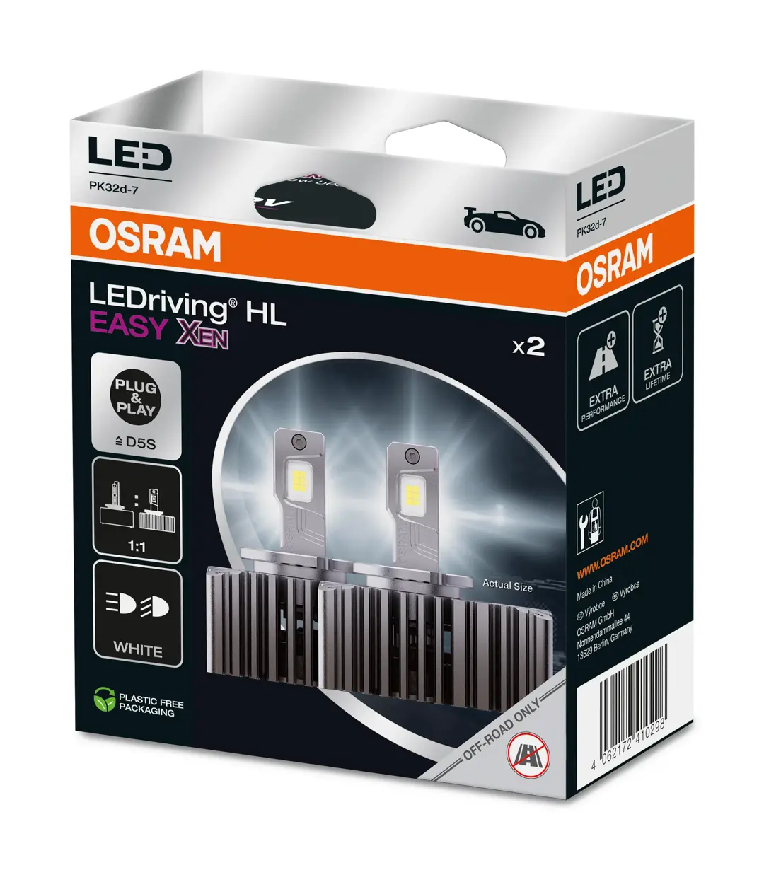 LED Pære D5S Osram LEDriving HL Easy XEN │ 5000 lm - 6500 K - sett 2 stk. – bilde 6