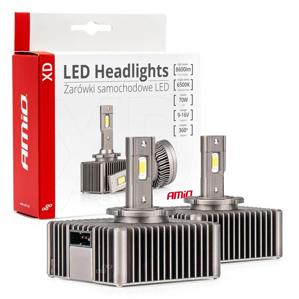 LED Pære D5S XD 6500K  | Canbus 8600 LM - sett 2 stk.