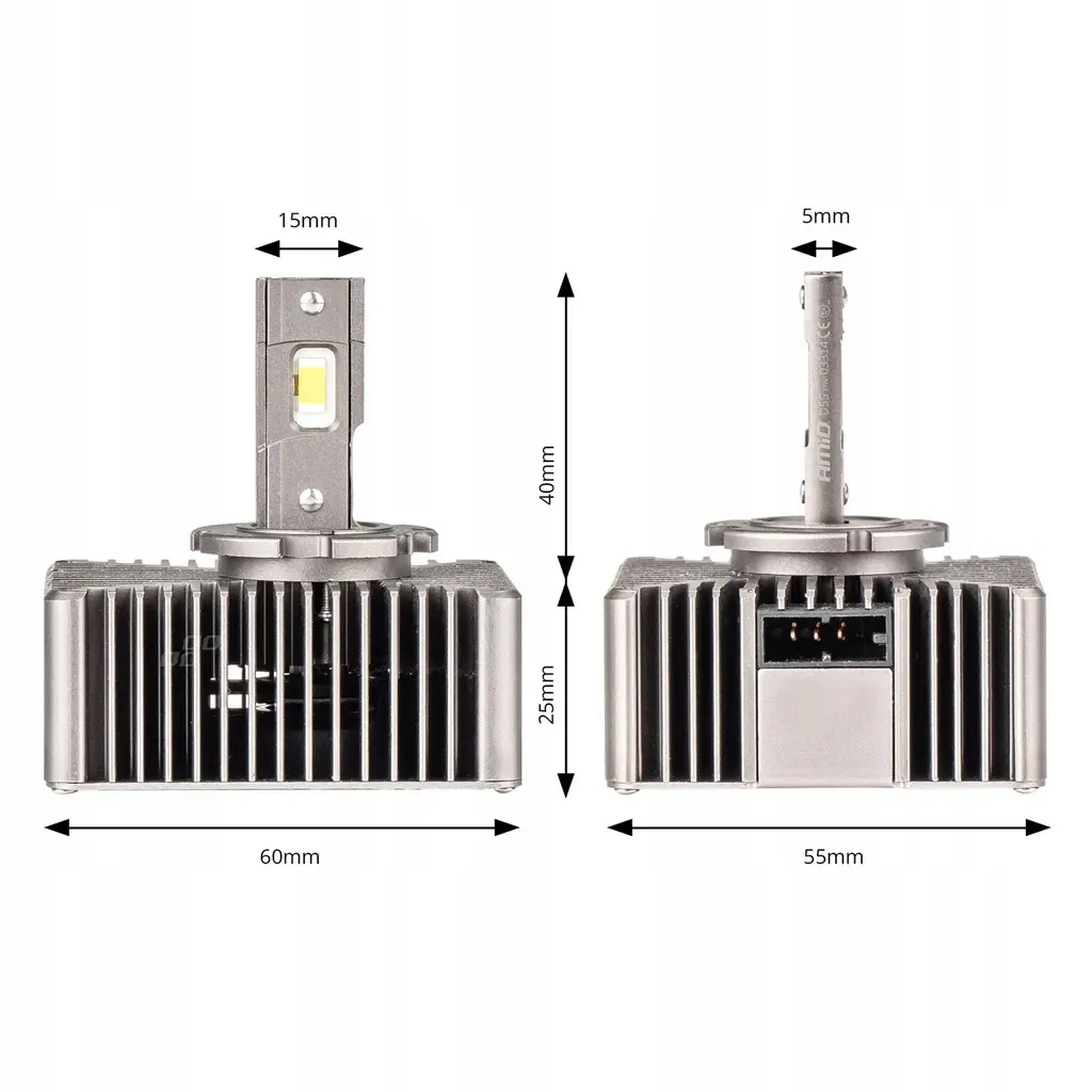 LED Pære D5S XD 6500K  | Canbus 8600 LM - sett 2 stk. – bilde 4