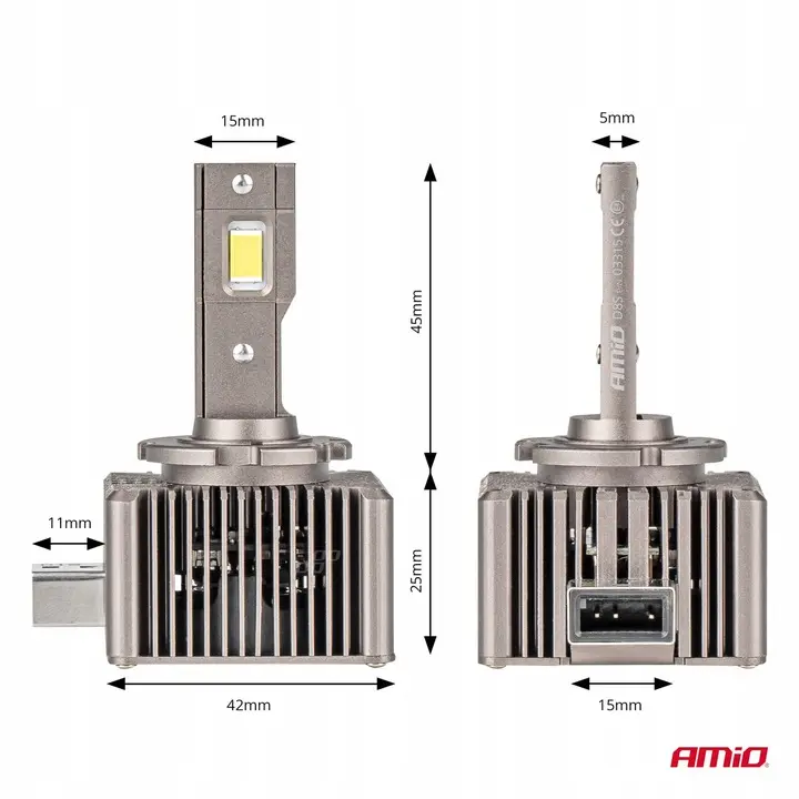 LED Pære D8S XD 6500K  | Canbus 8600 LM - sett 2 stk. – bilde 2