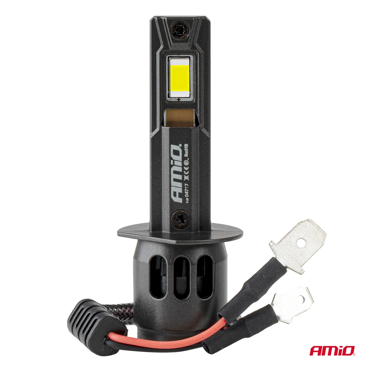 LED Pære H1 Amio F25 Pro Black Series 6000K │ Full CANbus Plug&Play EasyFit 68W - 7646 lm  - sett 2 stk. – bilde 2