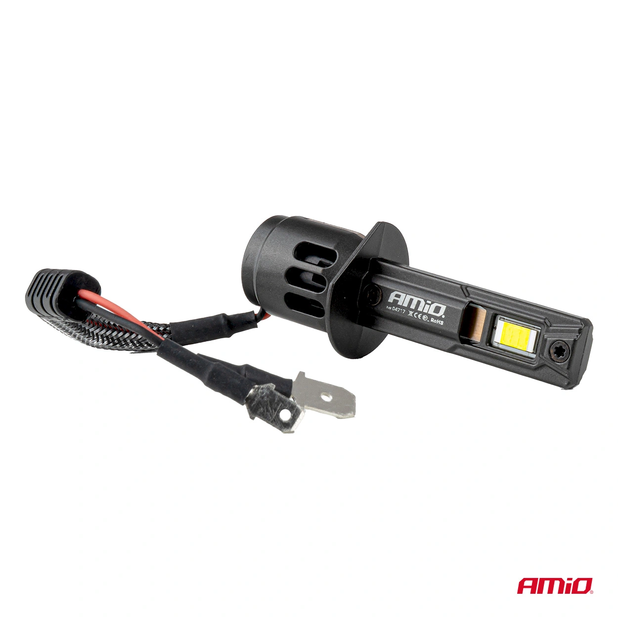 LED Pære H1 Amio F25 Pro Black Series 6000K │ Full CANbus Plug&Play EasyFit 68W - 7646 lm  - sett 2 stk. – bilde 4