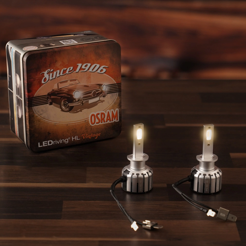 LED Pære H1 Osram LEDriving HL VINTAGE │ Retro-LED for klassiske biler +300 % lysstyrke - sett 2 stk. – bilde 10