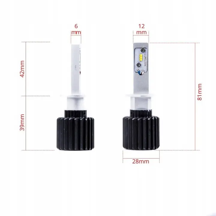 LED Pære H1 Philips Luxeon │ CANbus - sett 2 stk. Image 8