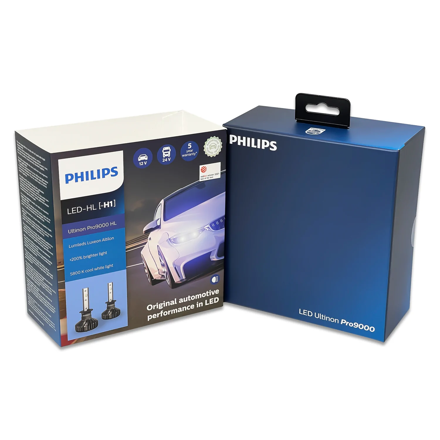LED Pære H1 Philips Ultinon Pro9100 HL +350% med Lumileds - sett 2 stk. Image 15