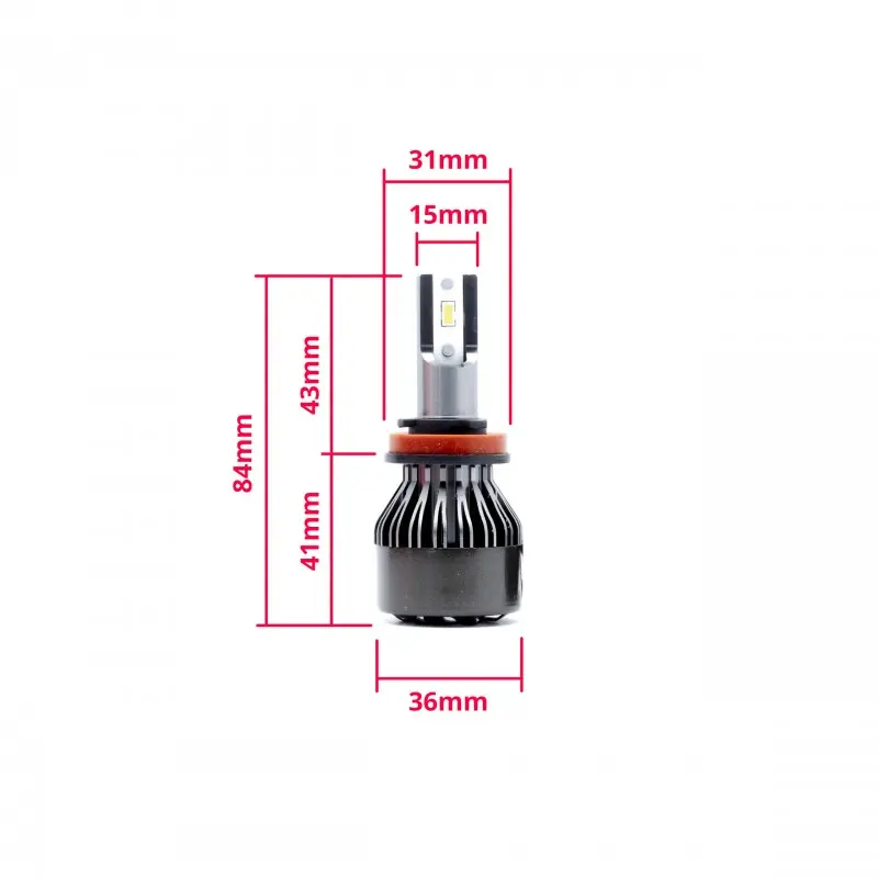 LED Pære H11 │ CANbus - sett 2 stk. Image 4