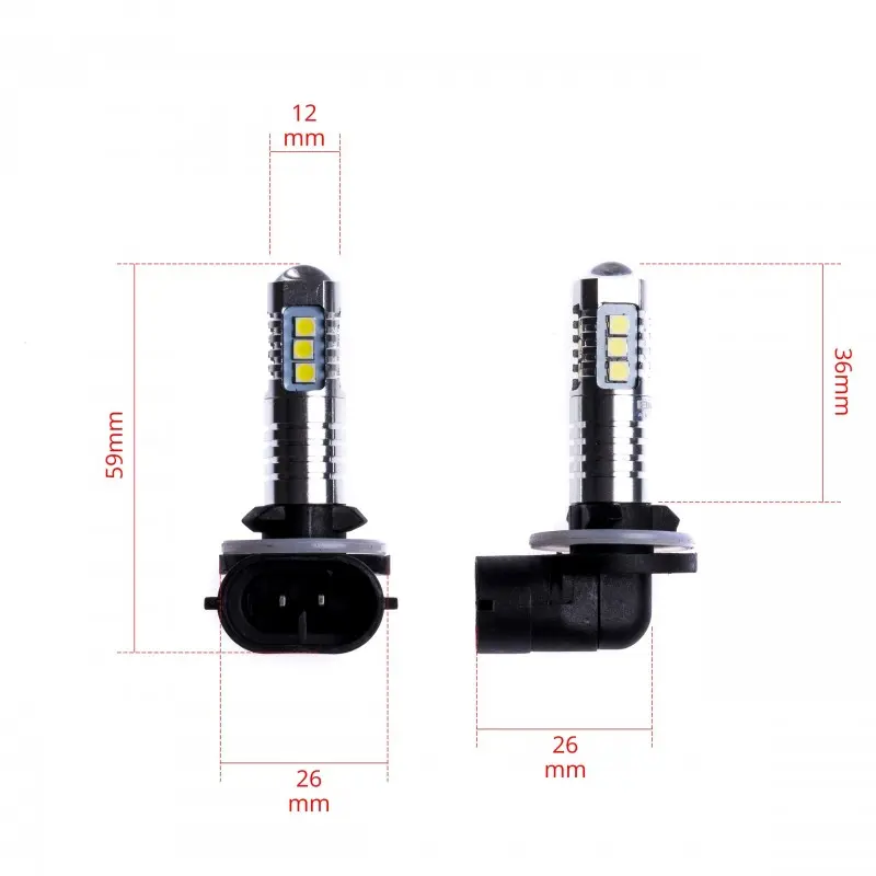 LED Pære H21W │ CANbus - sett 2 stk. – bilde 4