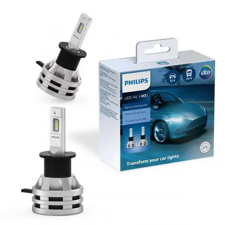 LED Pære H3 Philips Ultinon Essential LED GEN2 - sett 2 stk. Image 1