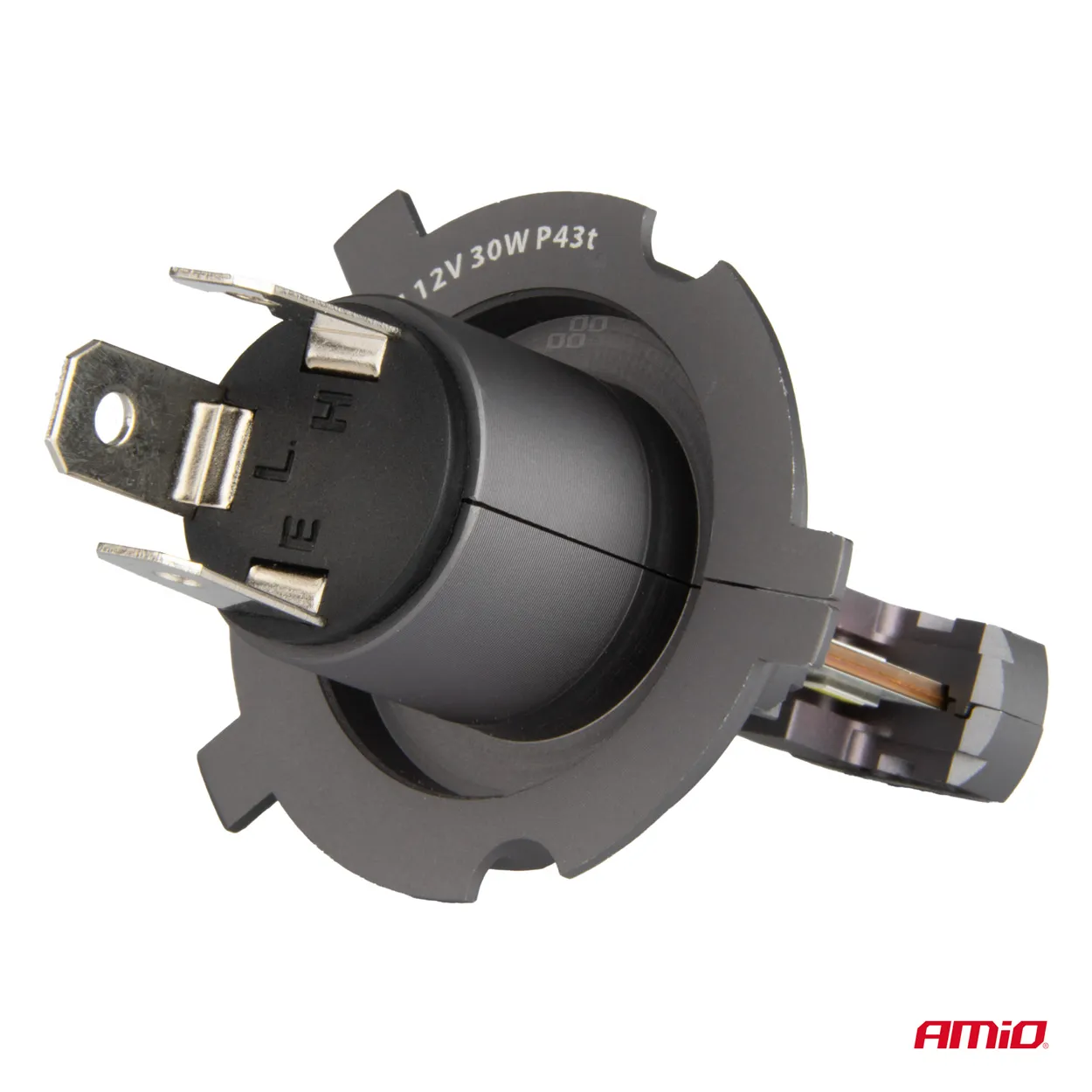 LED Pære H4 / H19 AMiO Hybrid Series CSP Chip LED 6000K │ CANbus Plug&Play EasyFit  - sett 2 stk. – bilde 3