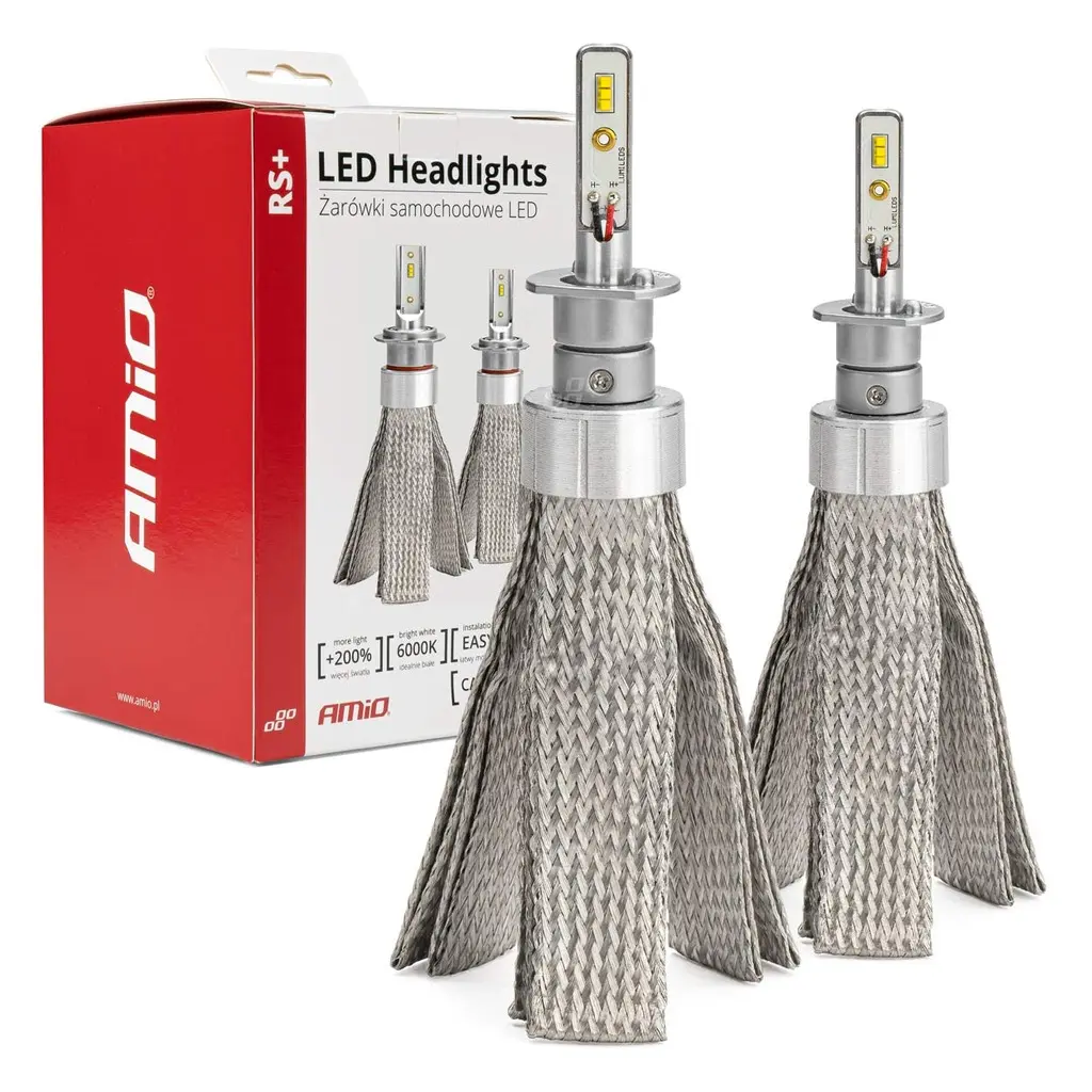 LED Pære H4 Mini RS+ Slim Series │ CANbus - sett 2 stk.