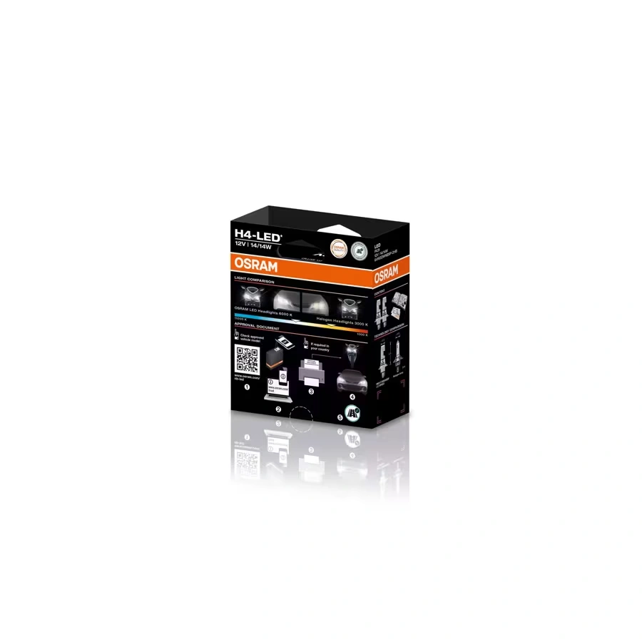 LED Pære H4 Osram Night Breaker LED Speed + 450% │ ECE R112 - Godkjent - CANbus Plug&Play EasyFit  - sett 2 stk. – bilde 7